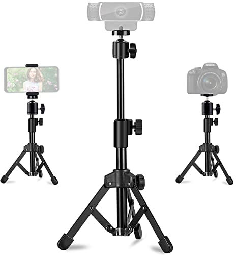 Soporte de trípode extensible para cámara web, trípode de escritorio para cámara/teléfono/cámara web, soporte de trípode de escritorio compatible con Logitech Stream Webcam C925e C922x C922 C930e C930