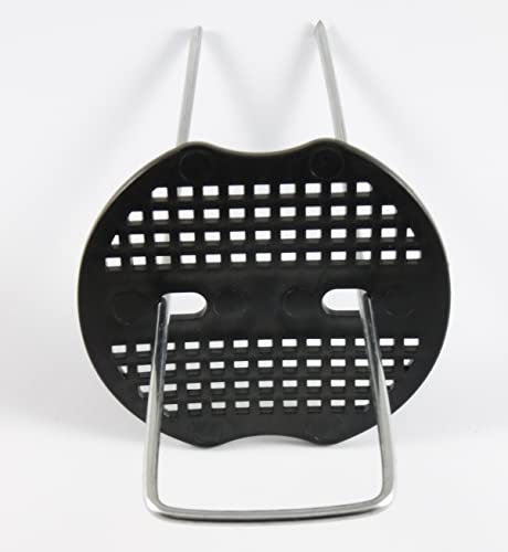 50 Stück EXCOLO Metall Bügel Bodenanker 150mm lang, 40mm breit mit Andruck-Scheibe für den Garten aus unverzinktem Stahl. zur Befestigung von Unkrautvlies, Kunstrasen. (50)