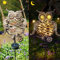 Homeleo Solar-Eulenlichter mit flackernden LED-Augen, wasserdichte Metall-Eule-Gartenornamente für den Außenbereich, einzigartiger Eulen-Lichterkette für den Außenbereich, Hof, Gartendekorationen,