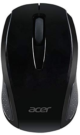 Acer Ratón inalámbrico RF (Negro), Funciona con Chromebook, con USB Plug and Play para usuarios diestros y Zurdos (para Chromebooks, Windows PC y Mac) | Totalmente Cubierto en un Cuerpo Protegido de