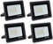 treoir Projecteur LED Exterieur,30W 3000LM Spot LED Extérieur,3500K Lumière Extérieure,IP66 Etanche Eclairage de Sécurité,pour Jardins,Garages,Cours,Parkings,Chantiers,etc(Blanc chaud-4pcs,30W)