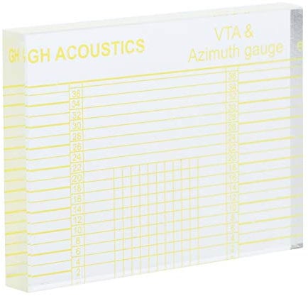 VBESTLIFE Plattenspieler-Tonabnehmer-Ausrichtung, Phonographen-Tonarme VTA Azimuth Gauge Alignment Block Lineal für DJ-Plattenspieler und Phono-Tonabnehmer