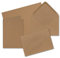 150 Sets - Faltkarten Braun Kraftpapier - DIN A5 mit Umschlägen DIN C5 - Recycling Öko Papier - sehr formstabil - Marke: NEUSER FarbenFroh