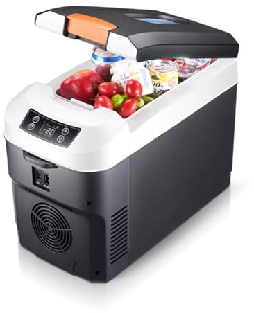 ZCBYBT Refrigerador portátil del Coche 10L, Mini congelador de la Nevera de la Caja 12/24V, para el Coche, el RV, el Acampar y el Uso en el hogar