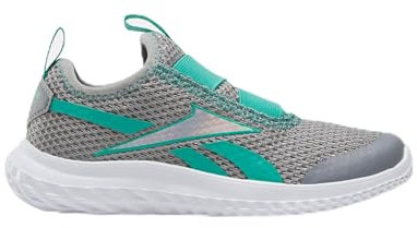 Reebok Rush Runner Slip-ON, Sneaker, GREY3/UNLEASHEDGREEN/WHITE, 37 EU