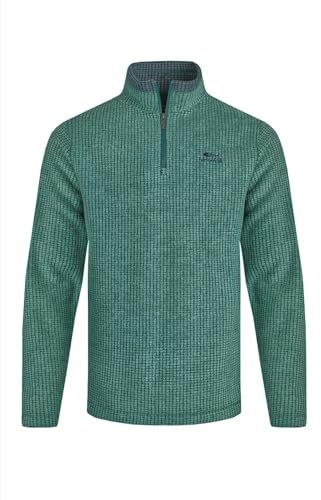 Weird Fish Newark 1/4 Zip Grid Fleece Leaf Green Size L. (Jumper/Sweater/Fleece)