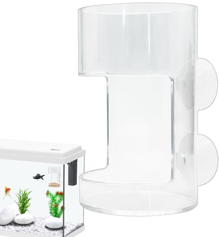 Fukamou Tube d'alimentation pour Poissons, mangeoire pour Poissons Betta | Tube d'alimentation Transparent pour crevettes - Mangeoire Transparente pour Aquarium, Distributeur de Nourriture pour