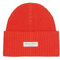 Marc OߴPolo Damen Strickmütze aus Bio-Baumwolle Beanie, Orange (Poppy Red), One Size