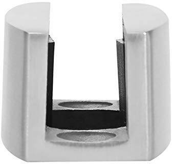 Guide Inférieur de Sol en Acier Inoxydable 304, Portes Coulissantes en Verre Lisses pour Salle de Douche, Cloison en Verre Réglable 8-14mm