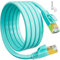 Cavo Ethernet Cat 7 Piatto 15 Metri, Alta Velocità 10Gbps RJ45, LAN Schermato FTP Internet Sottile Wlan AWG32 Patch per Router Modem