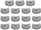QUARKZMAN 30 Pièces Rondelles Rondes en Plastique, 8mm x 25mm x 5mm Gris PE Rondelle Concave Espacement Matériel Machine Fixation pour Tube Rond Fixation