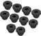 sourcing map 10Pcs Snap Rubber Grommet Plug Mount Dia 7mm ID 4.5mm Narrow Groove Width 2mm Seal Anti-Scratch for Electrical Box Cable Pipes Black