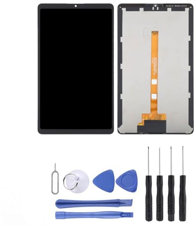 Visiodirect® Ecran Complet : vitre Tactile + ecran LCD sur Chassis Compatible avec Samsung Galaxy Tab A9 8.7 SM-X110 SM-X115 Noir + kit Outils