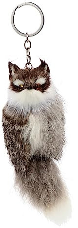 WRITWAA 1stück Plüsch Schlüsselanhänger Fuchs Design Niedlicher Schlüsselring Für Taschen Schlüsselbund Langlebiges Handliches Accessoire Mit Modischem Für Damen Und Herren