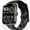 Canareen Smartwatch Herren Damen, Smart Watch mit 1,91 HD Touchscreen, 118+für Sportmodi Fitnessuhr mit Puls-Schlaf-Monitor Schrittzähler, Android iOS (Schwarz)