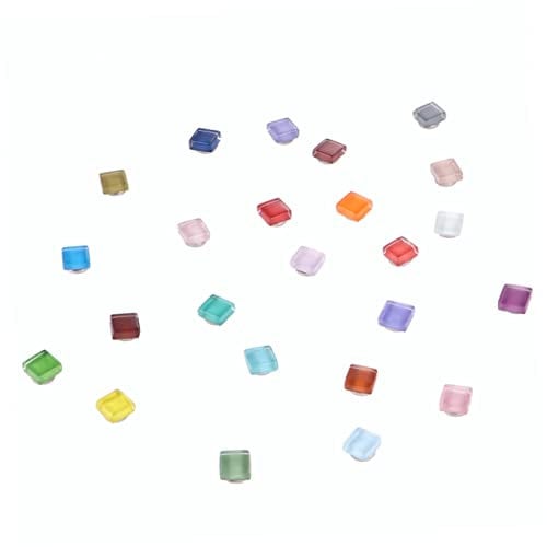 FELTECHELECTR Stück Bunte Mosaik-kühlschrankmagnete Glasaufkleber Kratzfeste Magnetische Aufkleber für Küche Zuhause Büro