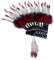 Harilla American Chief Indian Native Hat Hair Band Feather Kopfschmuck für das Partyfestival, Kunstpelz