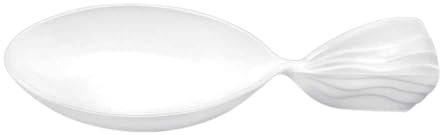 Gold Plast Monoporzioni Finger Food a Cucchiaio Fish Riutilizzabile Colore Bianco- 30 pezzi