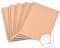 HOMIKLSA Notizbuch A5 Blanko, 5 Stück Kraft Cover Notizheft mit 100 Seiten (50 Blätter), Notizblock für Büro, Schule & Reisen (21x14cm)