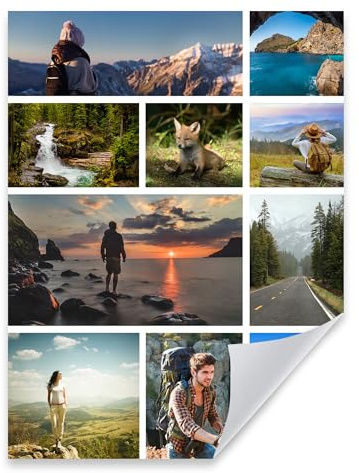 GP TONER Personalisiertes Poster Multi Foto Collage Eigene Bilder hochladen gestalten Perfekt für deine Inneneinrichtung 50x70 cm