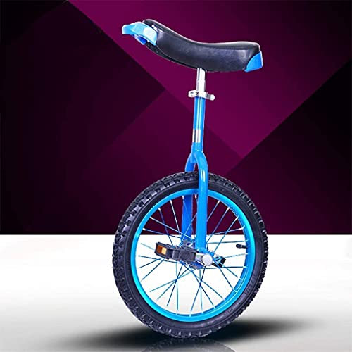 Generisch Einrad für Erwachsene und Kinder - einstellbare Sitzhöhe, gliddes Butyl -Mountain -Reifen, Balancebike für Anfänger, Unisex Outdoor Cycling -Übung, 16/18/20 Zoll Rad