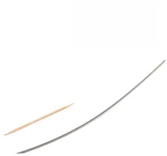 AYWTIUN 5m/10m 0,8-4mm Durchmesser 7X7 7X19 Struktur 304 Edelstahl Drahtseil Dünnes Kabel Weicheres Angel-Hebekabel vielseitiges und zuverlässiges Seil(1.8mm,5 Meters)
