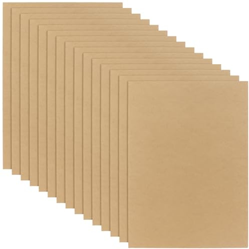 NAMYEUT MDF-Holzbretter, 40 x 30 cm, 3 mm dick, unlackierte MDF-Bastelbretter, Kunst-DIY-Projektplatte für Handwerk, Lasergravur, Malerei, Heimdekorationsprojekte, 15 Stück