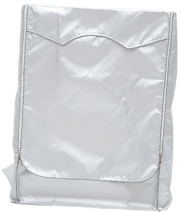 HAMPPLIES Cubierta para Lavadora y Secadora Protector de Lavadora con Material Resistente Accesorio para Protección Cocina Baño y Exterior Color Plata
