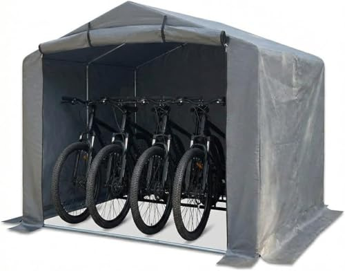 Kapler Bike Shed: 2.5x2.2m Outdoor Garden Bicycle Storage Tent Shelter Waterproof Portable Outside Garage Mobility Scooter Motorbike Motorcycl (2.5X2.2X1.96)