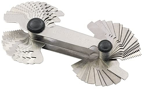 Draper 51072 Screwpitch Thread Gauge, Blue, 52 Blade, Metric 0.25mm-6mm