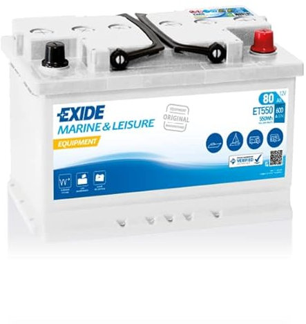 Batterie EXIDE EQUIPMENT ET550 6 V 80 AH 600 AMPS EN