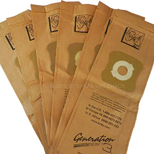 Kirby 6 Genuine MICRON MAGIC Vacuum Bags Belt G3 G4 G5 G6 G7 Sentria Bag Diamond