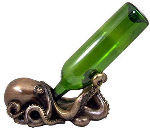 TesvorTrinkender Octopus Weinflaschenhalter, seetaugliche Wein, nautische Geschenke