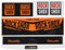IDIQIB Ecoshirt Sticker Shock Rock Shox Monarch Plus Rc3 Am203 Aufkleber Decals Autocollants Stoßdämpfer MTB Downhill Orange