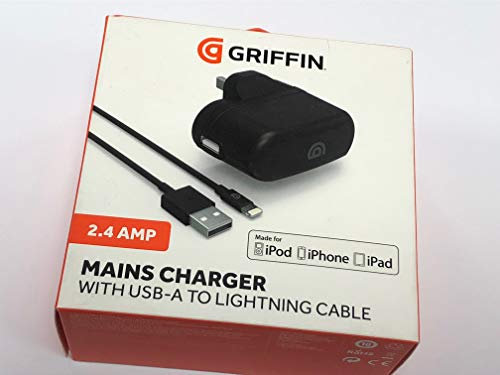 Griffin 2.4 Amp Mains Charger + USB - Ligthning Cable