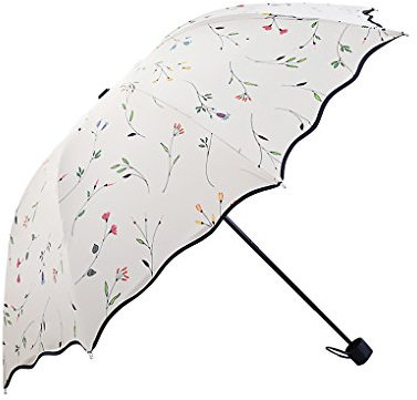 JIAHG Regenschirm Mini Sonnenschirm, Anti UV, leicht und Kompakt, Winddicht, 8-Fach Verstrebung, Schirm für Damen Mädchen Reisen Outdoor Camping Alltag Bedarf