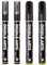 DIGIELE Kreidemarker, Kreidestift kreidestifte Schwarz für Whiteboard, Fenster & Glas, Trocken oder Feucht Abwischbare Flüssigkreide, Reversibel Stiftspitze (3 mm / 6 mm)