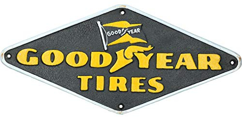 AB Tools Goodyear Tires Tyres Cast Iron Sign Plaque Wall Garage Workshop Shop Door
