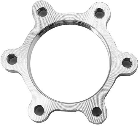 Fahrrad Bremsscheibe Centerlock Adapter, 6 Loch Radnabe Center Lock Adapter Aluminiumlegierung Bremsscheibe Zubehör (48MM)
