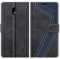 MOBESV Phone Cover For Nokia 2.2, Flip Wallet Case for Nokia 2.2 Phone Case, Black/Dark Blue
