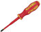Draper 02256 XP1000 VDE Slimline PZ/SL Type Screwdriver, No.2 x 100mm,Red and Yellow