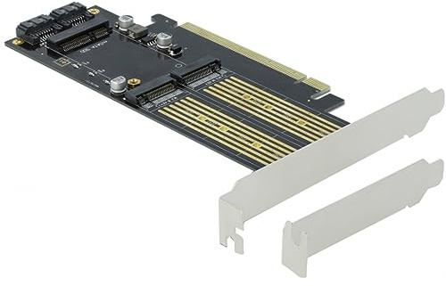 Delock PCI Express x16 Karte zu 1 x M.2 Key B + 1 x NVMe M.2 Key M + 1 x mSATA -