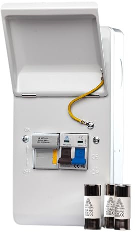 Metal Domestic Mains Fuse Switch with 63A/80A/100A fuses | WFMS100/3F | UKCA Certified