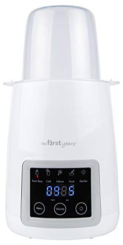 The First Years Gentle Warmth Digital Baby Bottle Warmer - Bottle Warmer for Breastmilk, Baby Formula, and Baby Food - Includes Milk Warmer, Basket, and Cup - White