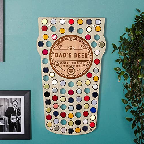 1 Pièces Titulaire de capsules de bière - Beer Cap Display Wall Decor Art - Carte de Bouchon de Bouteille, Support de Capsules de bière, décoration Murale de Support de Bouchon de bière.