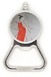 Flauto rosso bellezza cinese pittura metallo birra tappo apribottiglie dovere acciaio inox