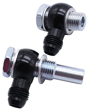 1 SET 2 PCS 6AN x 1/4NPSM 90 Degree Banjo Fittings oil cooler Fits for 4L80E GM Transmission Oil Cooler 4L80E 1997 to Mid 2010