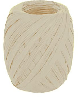 INNSPIRO Rafia de papel color natural 4mm.x30m., para manualidades, regalos y decoraciones