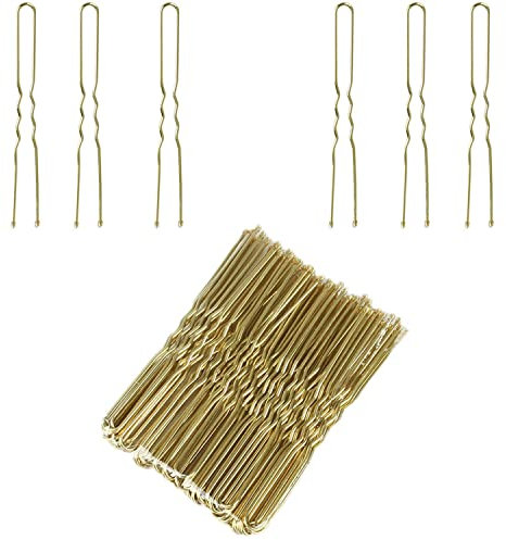Epingle à cheveux,epingle cheveux,Pince chignon,Epingle a cheveux Pince chignon,Epingle cheveux femme 50pièces pour Femmes (doré)