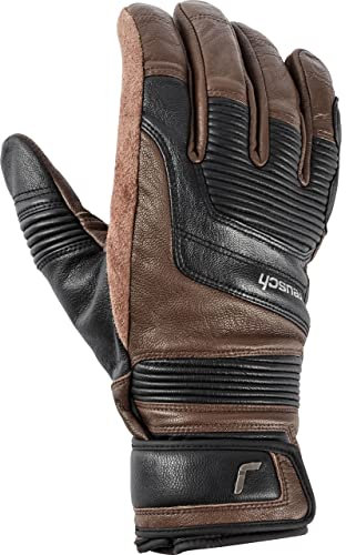 Reusch Motorradhandschuhe lang Motorrad Handschuh Urban Cruiser Lederhandschuh lang braun 8,5, Herren, Lifestyle, Ganzjährig